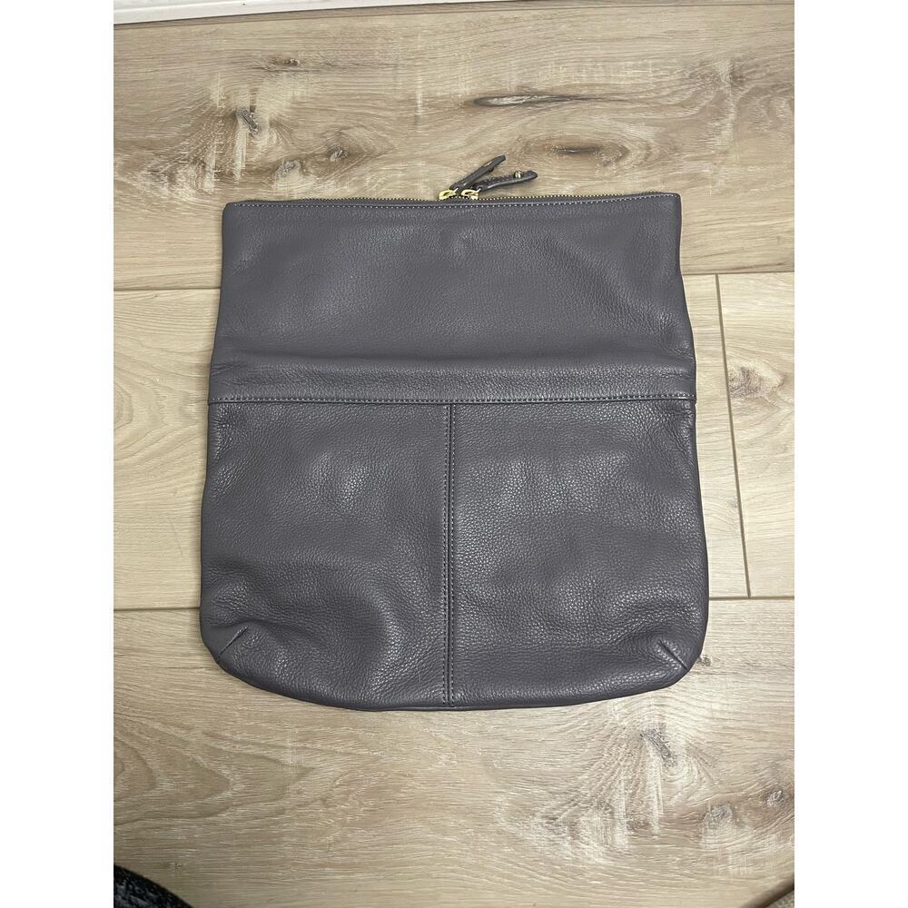 Talbots gray fold over clutch - Picture 5 of 12